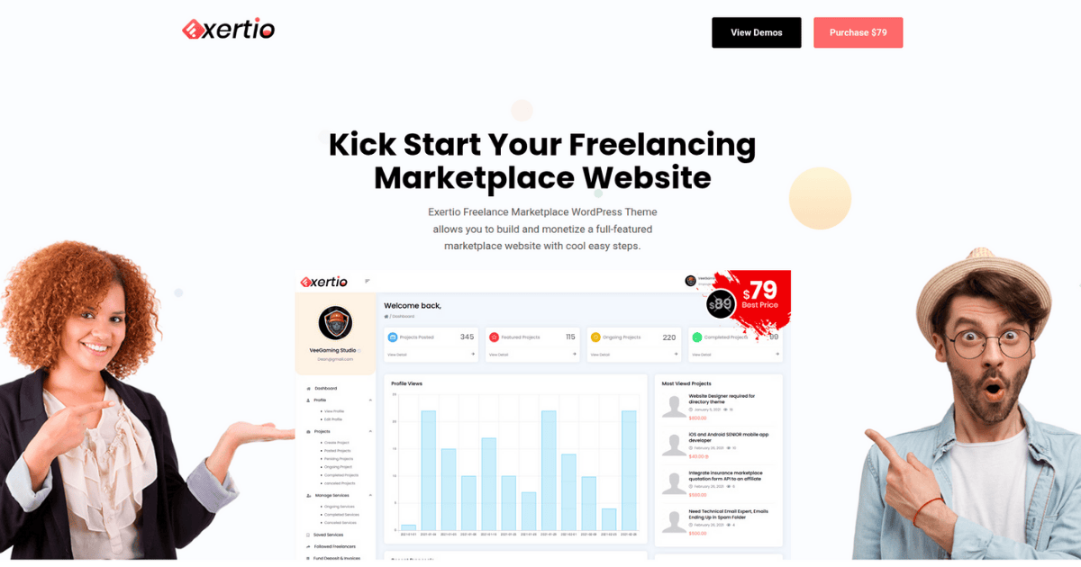 Exertio WordPress Theme Thumbnail